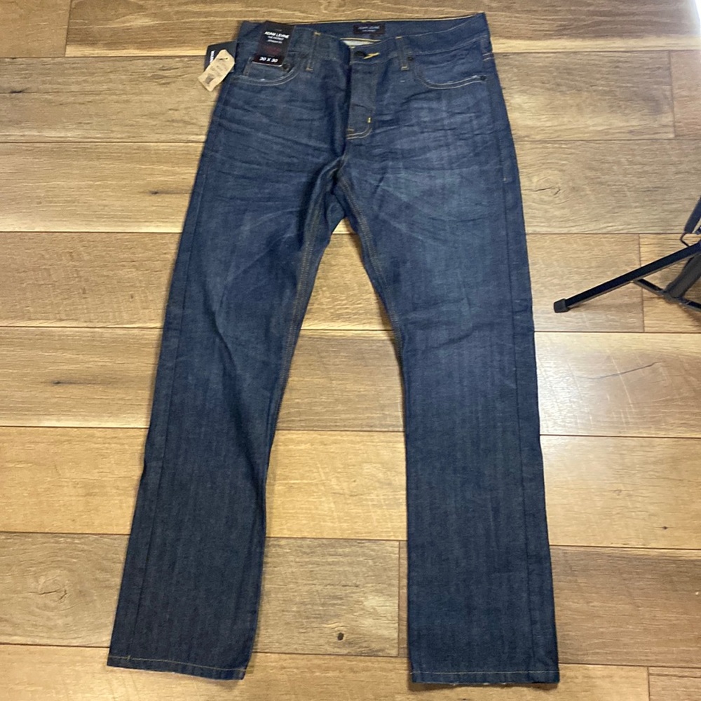 Blue denim jeans